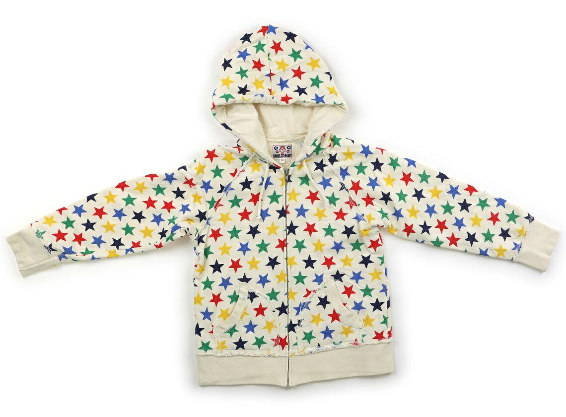 ダディーオーダディー Daddy Oh Daddy パーカー 130 女の子 ライトベージュ・カラフル星柄 子供服 ベビー服 キッズ アウトレット ユーズド 【中古】キッズ・ベビー・マタニティ
