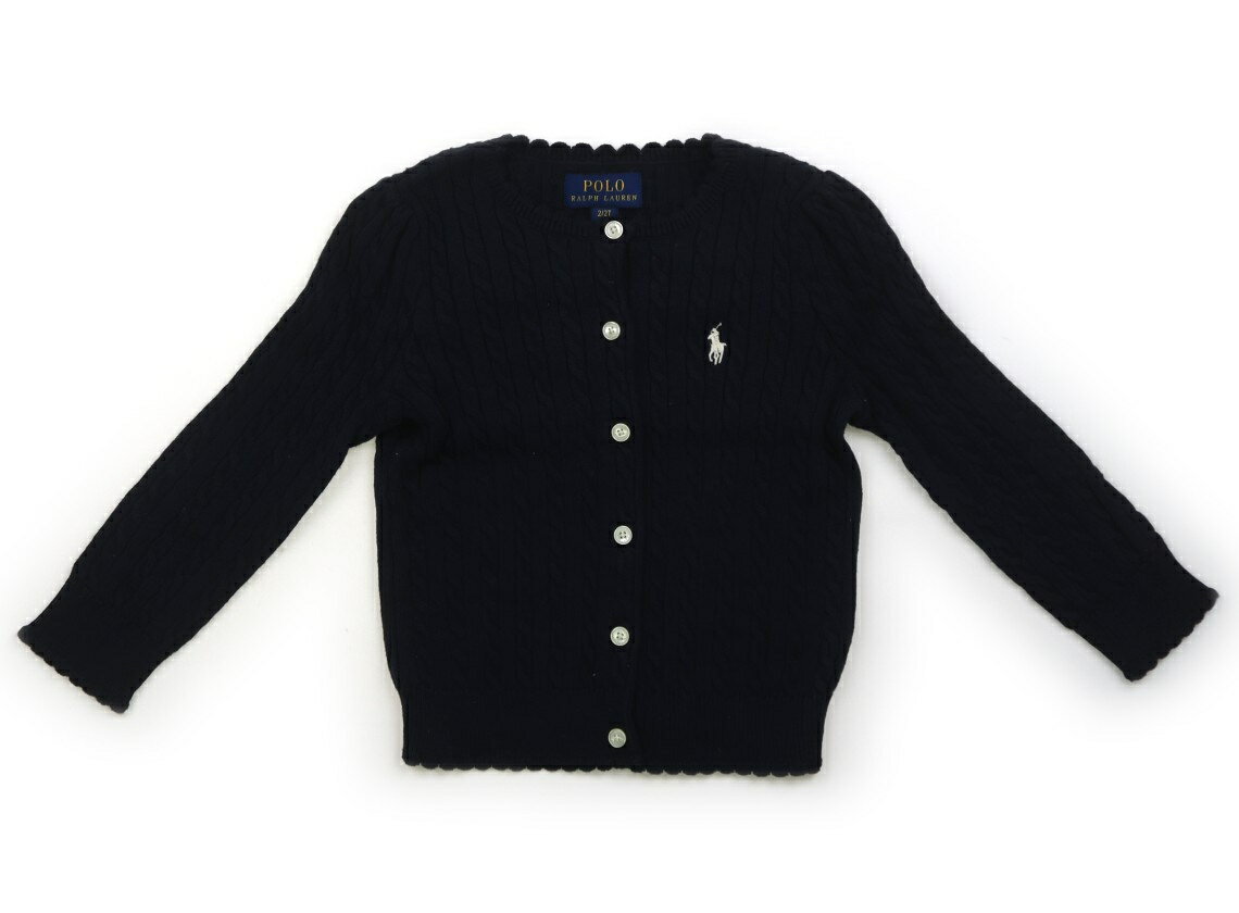 ポロラルフローレン POLO RALPH LAUREN カーディガン 90 女の子 ネイビーケーブルー 子供服 ベビー服 キッズ アウトレット ユーズド 【中古】キッズ・ベビー・マタニティ