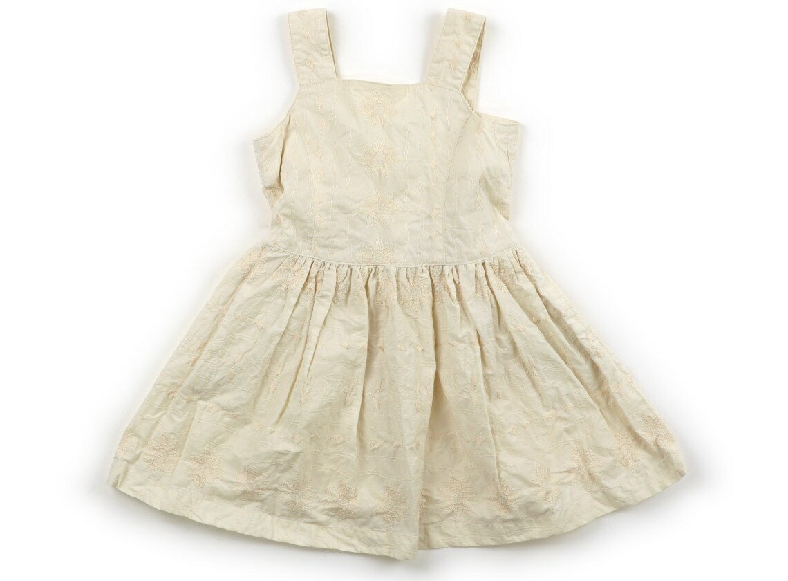 コムサデモード COMME CA DU MODE ワンピース 110 女の子 アイボリー・刺しゅう 子供服 ベビー服 キッズ アウトレット ユーズド 【中古】キッズ・ベビー・マタニティ