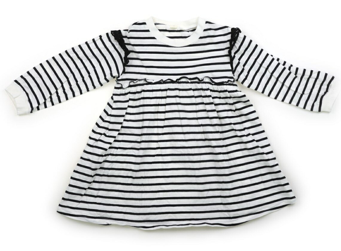 Rakuten - アプレレクール apres les cours ワンピース 100 女の子 ホワイト・ネイビー 子供服 ベビー服 キッズ アウトレット ユーズド 【中古】キッズ・ベビー・マタニティ