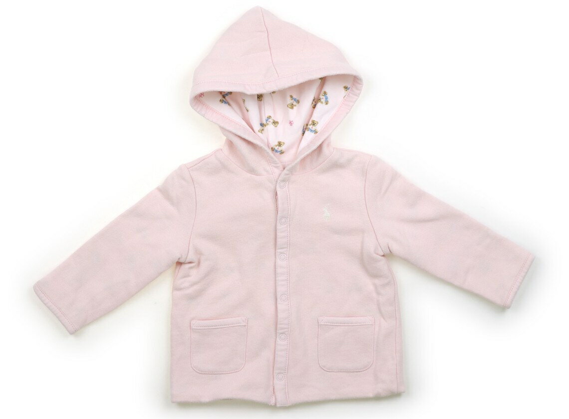 ラルフローレン Ralph Lauren パーカー 70 女の子 ライトピンク・クマ総柄 子供服 ベビー服 キッズ アウトレット ユーズド 【中古】キッズ・ベビー・マタニティ