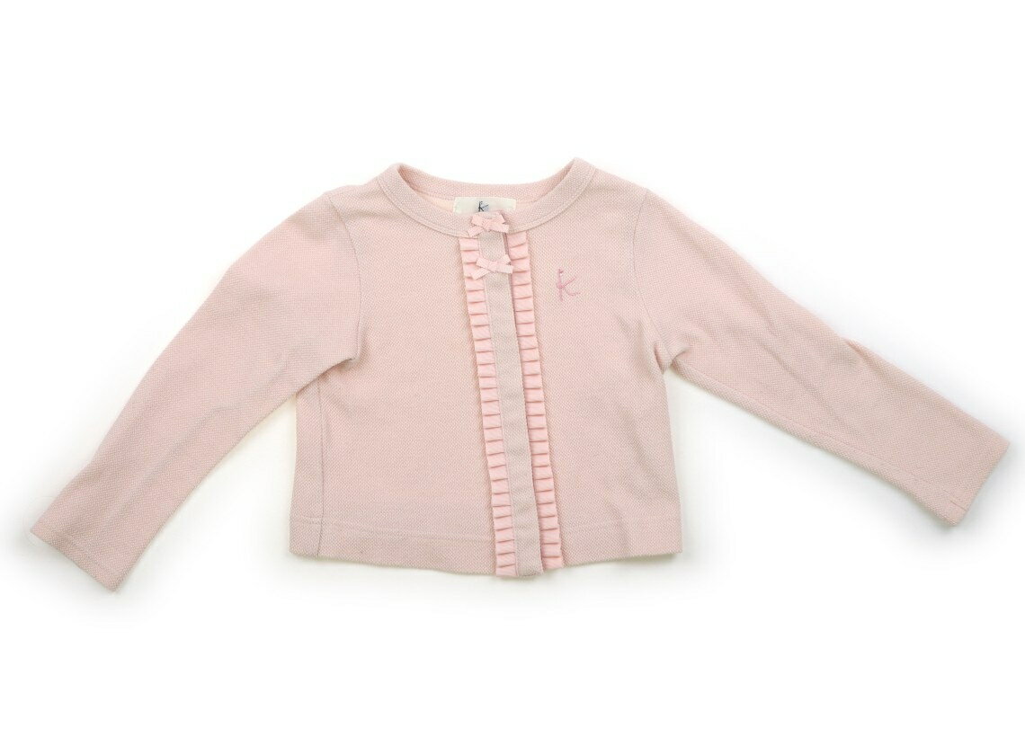 組曲 Kumikyoku カーディガン 110 女の子 パステルピンク 子供服 ベビー服 キッズ アウトレット ユーズド 【中古】キッズ・ベビー・マタニティ