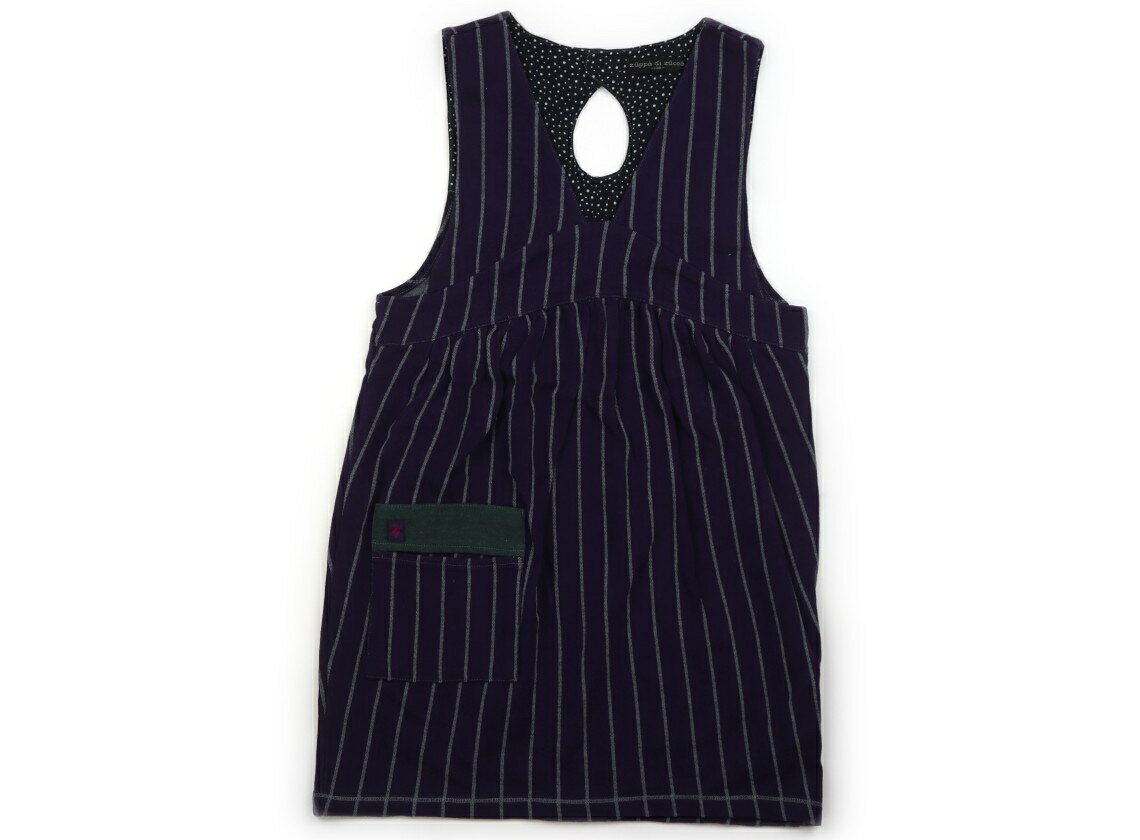 ズッパディズッカ Zuppa di Zucca ジャンパースカート 130 女の子 パープル・ストライプ 子供服 ベビー..