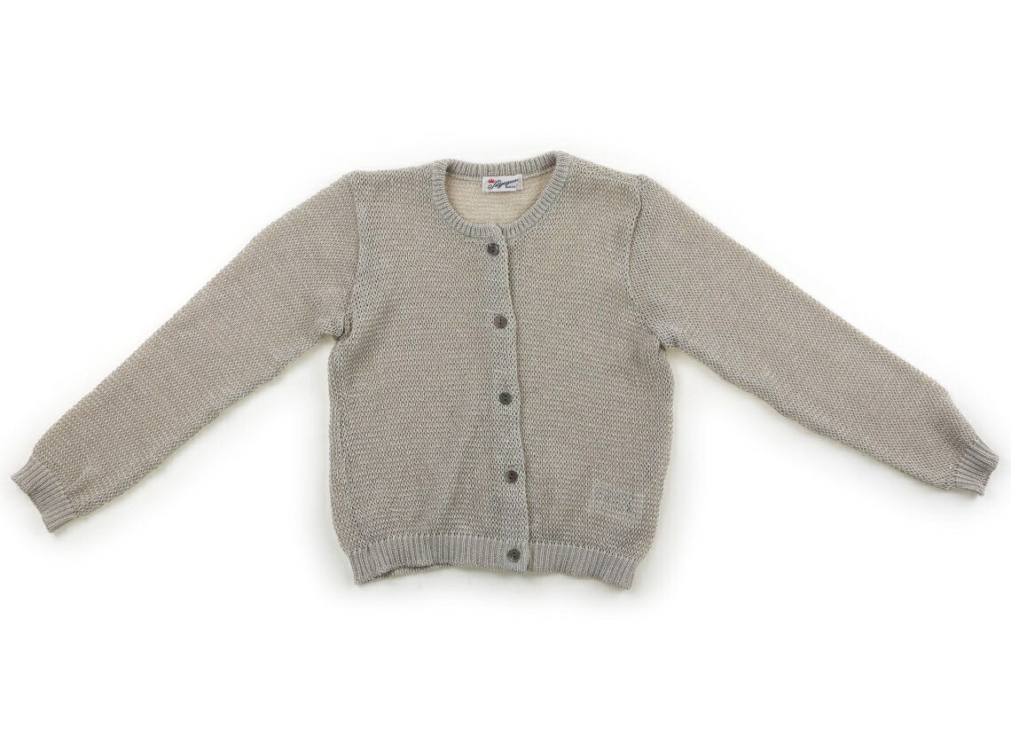 Cardigans - サヱグサ SAYEGUSA カーディガン 130 女の子 グレージュ・ゴールドラメ 子供服 ベビー服 キッズ アウトレット ユーズド 【中古】キッズ・ベビー・マタニティ