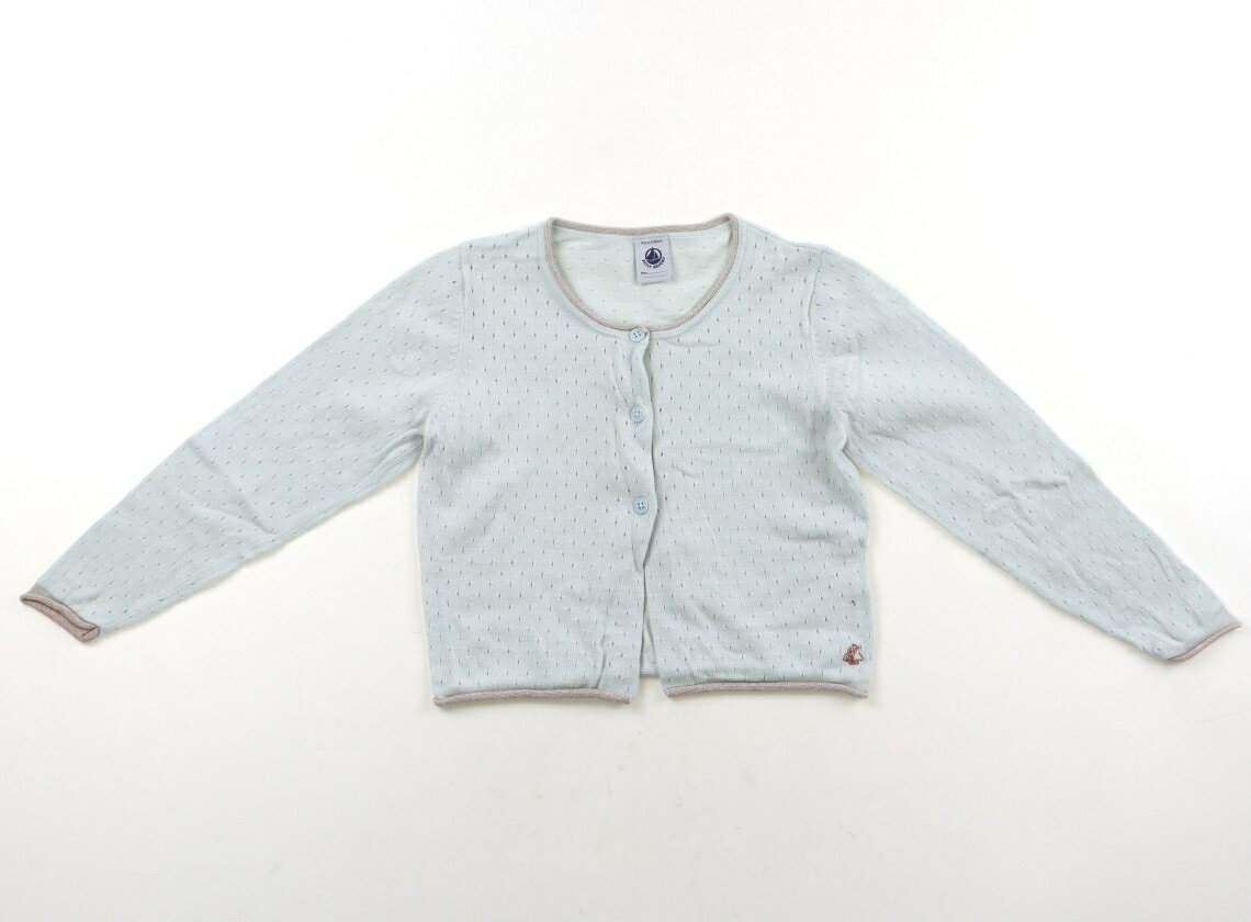 プチバトー PETIT BATEAU カーディガン 110 女の子 パステルブルー・ベージュ 子供服 ベビー服 キッズ アウトレット ユーズド 【中古】キッズ・ベビー・マタニティ