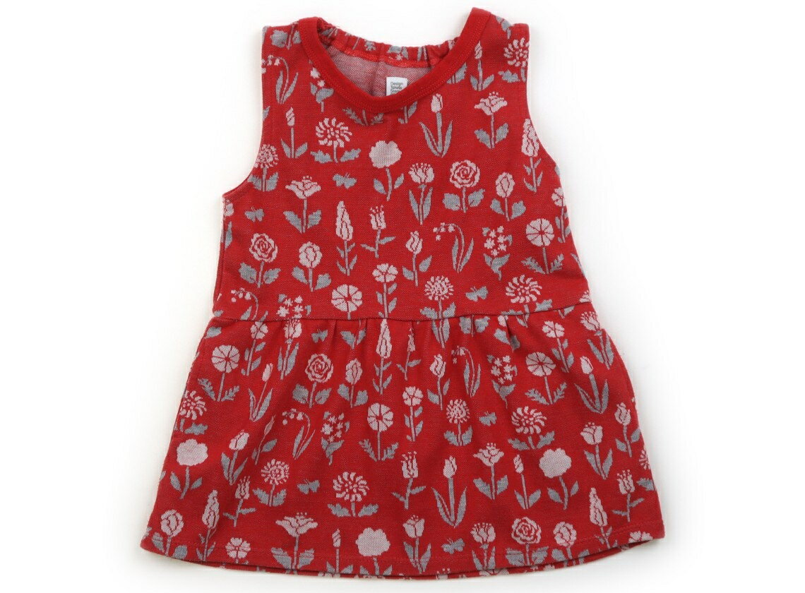 Jumpers - グラニフ graniph ジャンパースカート 90 女の子 レッド、花柄 子供服 ベビー服 キッズ アウトレット ユーズド 【中古】キッズ・ベビー・マタニティ