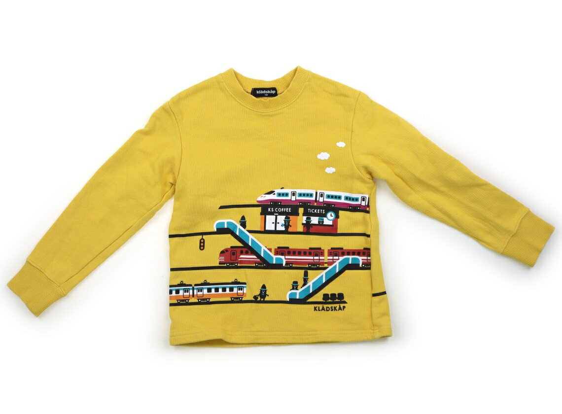 　ブランド 　kladskap(クレードスコープ) 　カテゴリー 　トレーナー・プルオーバー 　サイズ 　120サイズ 　色 　やまぶき色、電車 　状態 　★★★ 　記名 　なし 　ジャンル 　Boy 全体に色あせ・毛羽立ち、洗いざらし感あり。普段着にお使いいただけそうです。 ＊【状態】【サイズ】に関しての詳しい説明はこちら