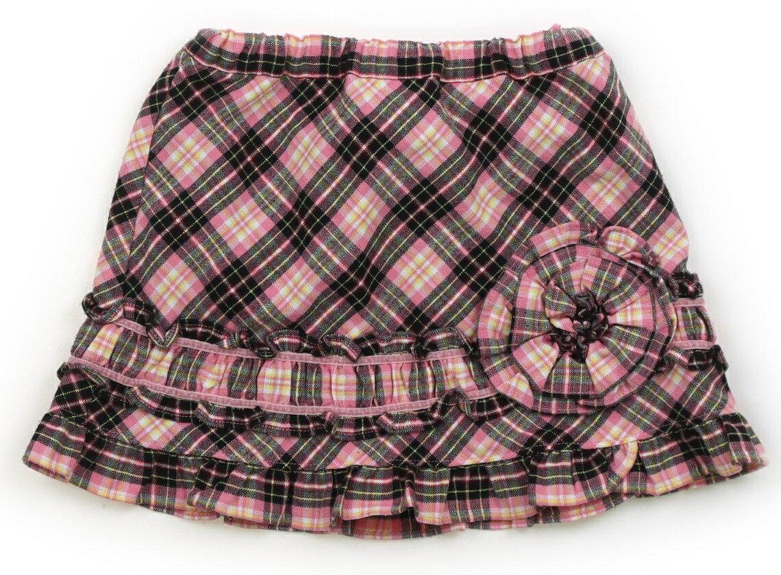Rakuten - メゾピアノ mezzo piano スカート 100 女の子 ピンク、黄色、黒、チェック 子供服 ベビー服 キッズ アウトレット ユーズド 【中古】キッズ・ベビー・マタニティ