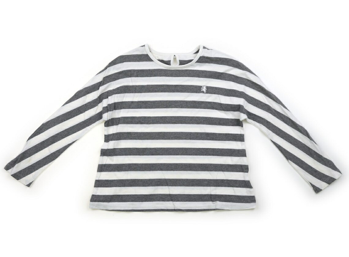 コムサデモード COMME CA DU MODE Tシャツ・カットソー 110 女の子 グレー、白、ボーダー 子供服 ベビー服 キッズ アウトレット ユーズド 【中古】キッズ・ベビー・マタニティ