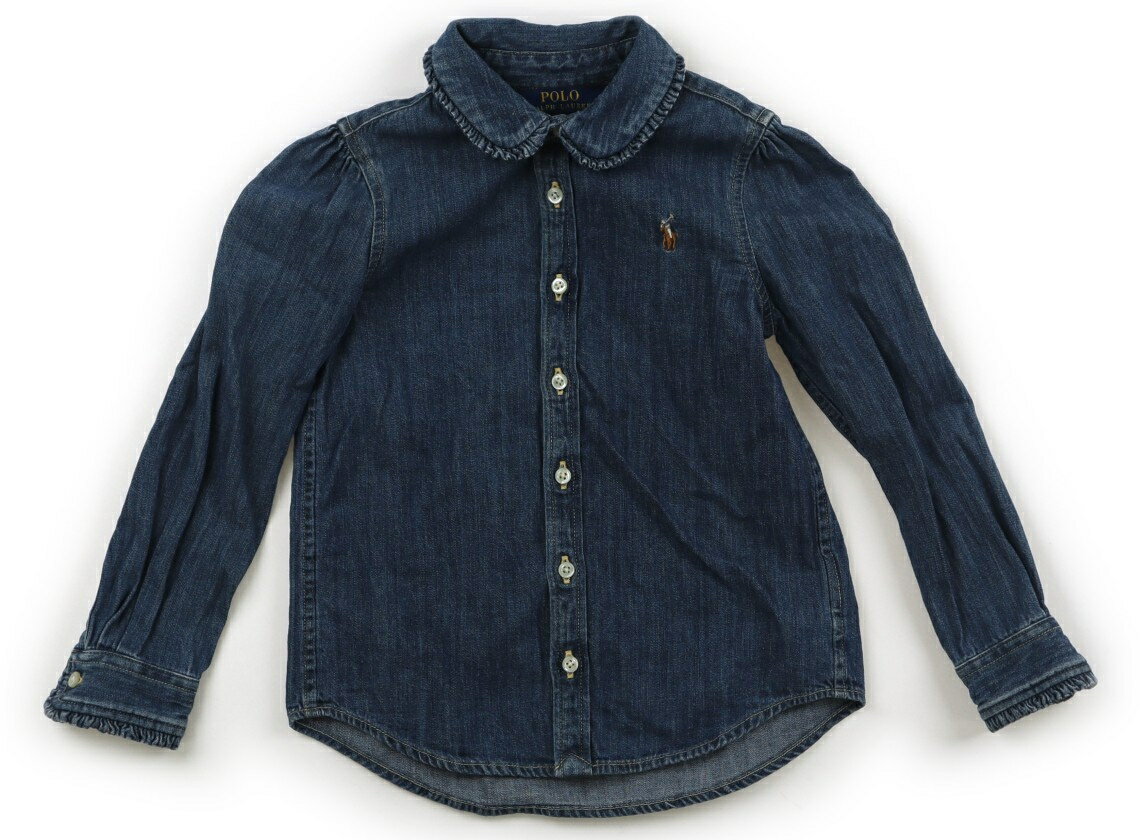 ポロラルフローレン POLO RALPH LAUREN シャツ・ブラウス 110 女の子 ブルー 子供服 ベビー服 キッズ アウトレット ユーズド 【中古】キッズ・ベビー・マタニティ