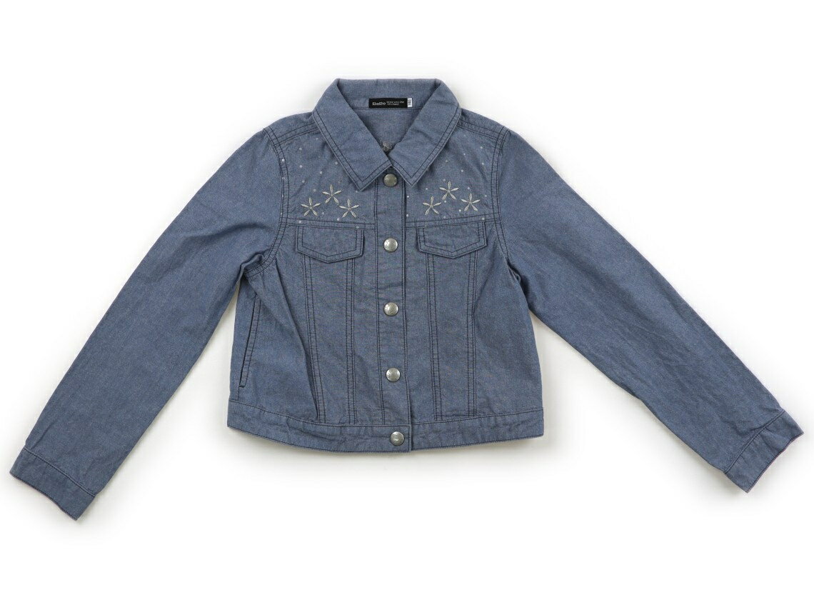 べべ BeBe ブルゾン・Gジャン 140 女の子 ブルー系 子供服 ベビー服 キッズ アウトレット ユーズド 【中古】キッズ・ベビー・マタニティ