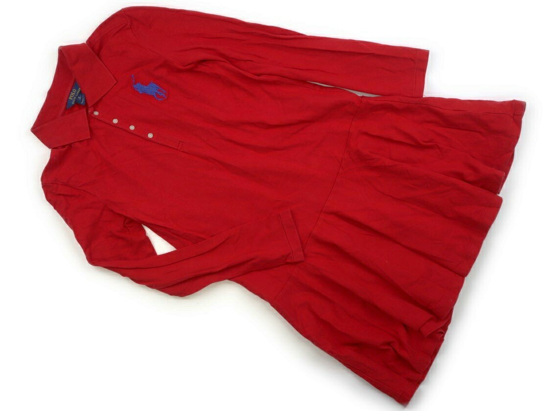 ポロラルフローレン POLO RALPH LAUREN ワンピース 150 女の子 赤 子供服 ベビー服 キッズ アウトレット ユーズド 【中古】キッズ・ベビー・マタニティ