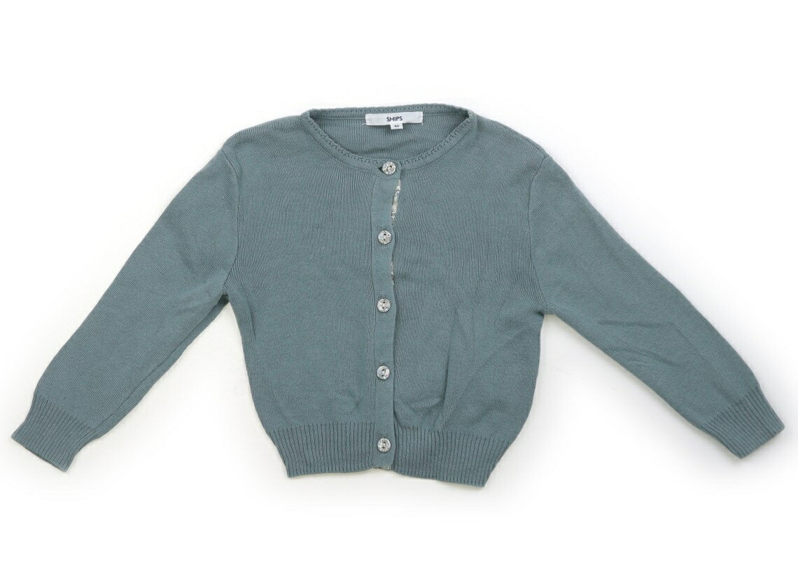 シップス SHIPS カーディガン 80 女の子 くすみグリーン 子供服 ベビー服 キッズ アウトレット ユーズド 【中古】キッズ・ベビー・マタニティ