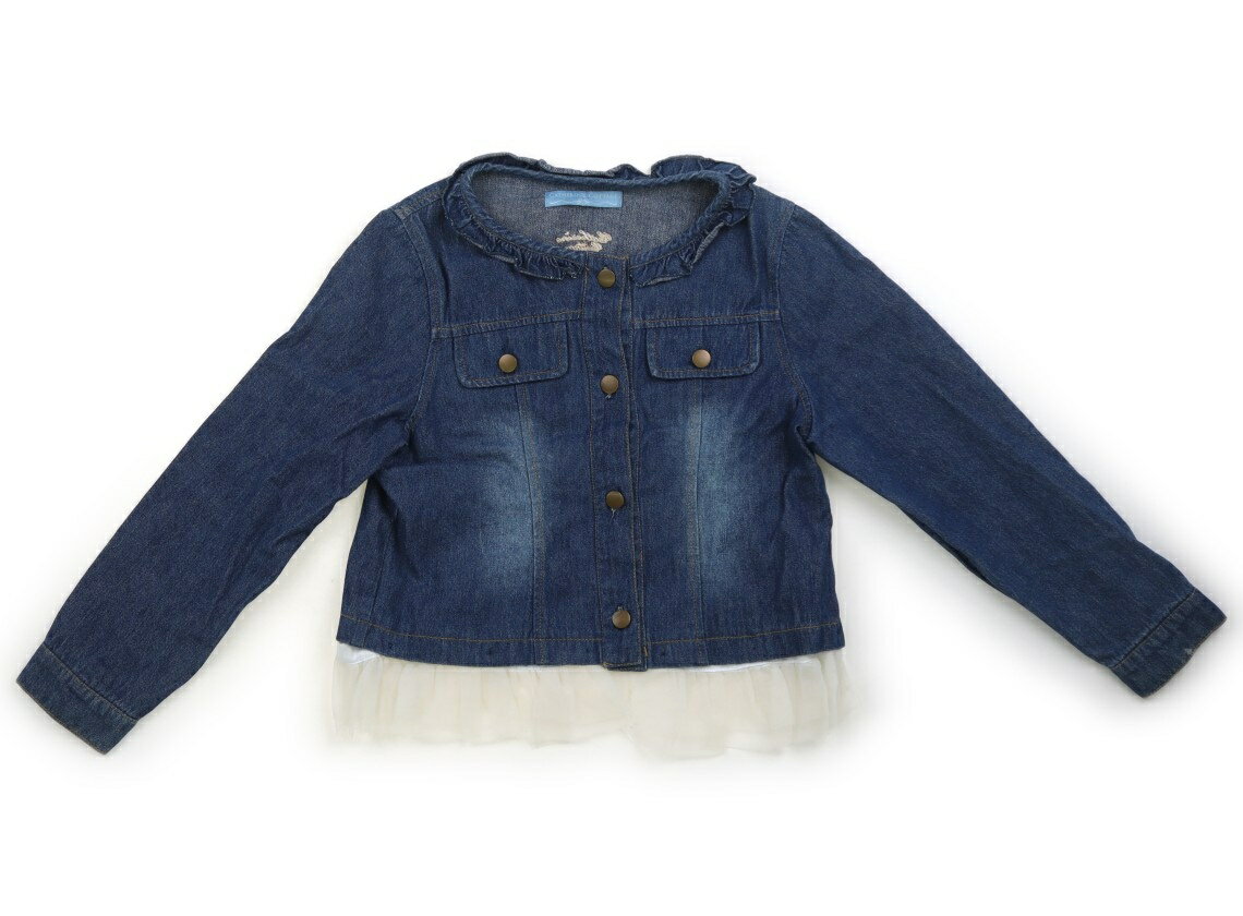 Rakuten - キャサリン・コテージ Catherine Cottage ブルゾン・Gジャン 140 女の子 ブルー白 子供服 ベビー服 キッズ アウトレット ユーズド 【中古】キッズ・ベビー・マタニティ