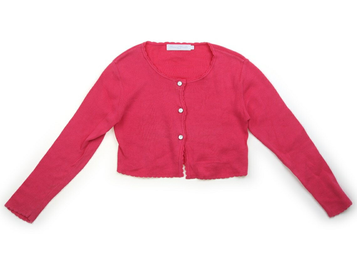 　ブランド 　Tartine et Chocolat(タルティーヌエショコラ) 　カテゴリー 　カーディガン 　サイズ 　120サイズ 　色 　ピンク 　状態 　★★★ 　記名 　なし 　ジャンル 　Girl コットンニットカーディガン。全体に色あせ・毛羽立ちがありますまだお使いいただけそうです。 ＊【状態】【サイズ】に関しての詳しい説明はこちら