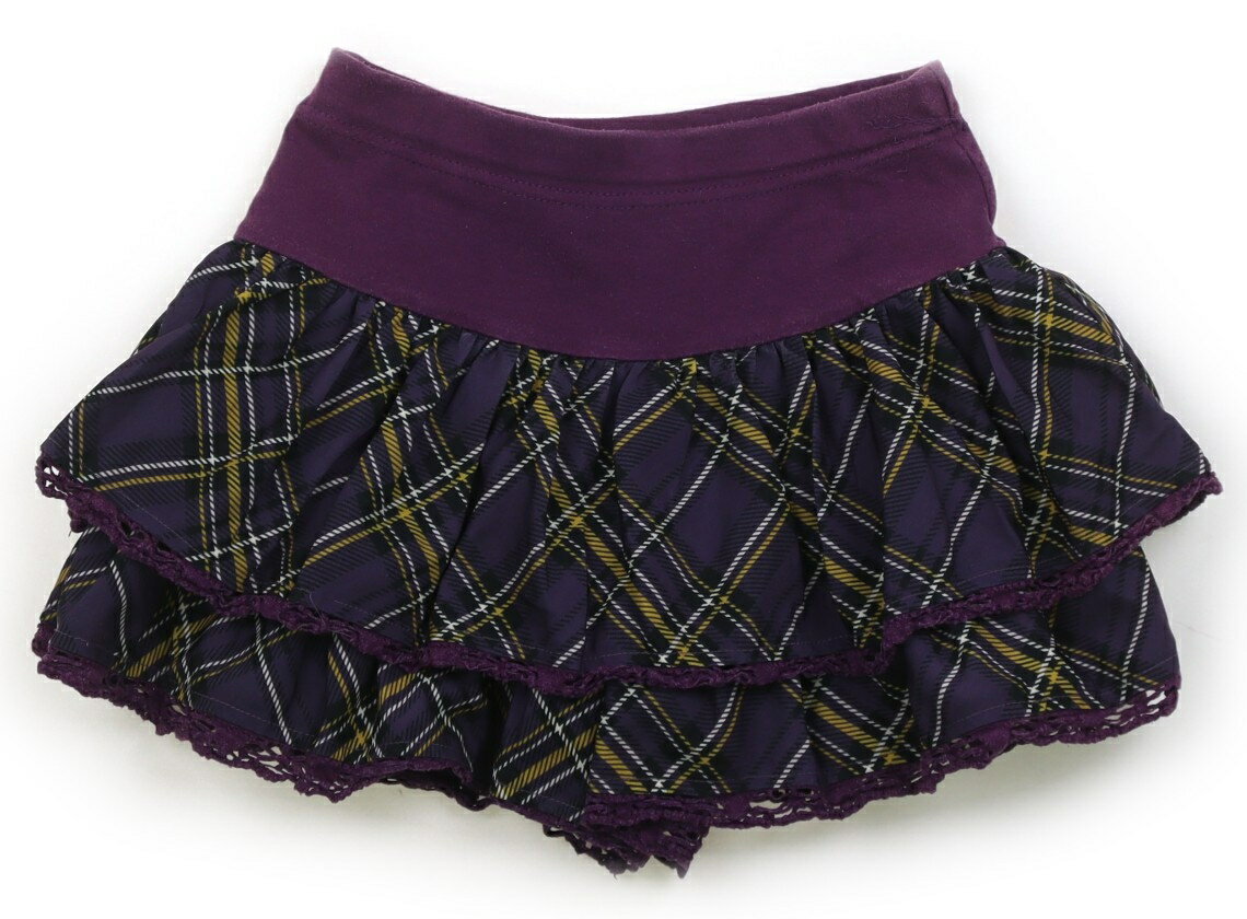 　ブランド 　ANNA SUI(アナスイ) 　カテゴリー 　キュロット 　サイズ 　120サイズ 　色 　パープル、チェック 　状態 　★★（返品不可） 　記名 　なし 　ジャンル 　Girl ウエストはカットソー地で総ゴムです。フリル部分...