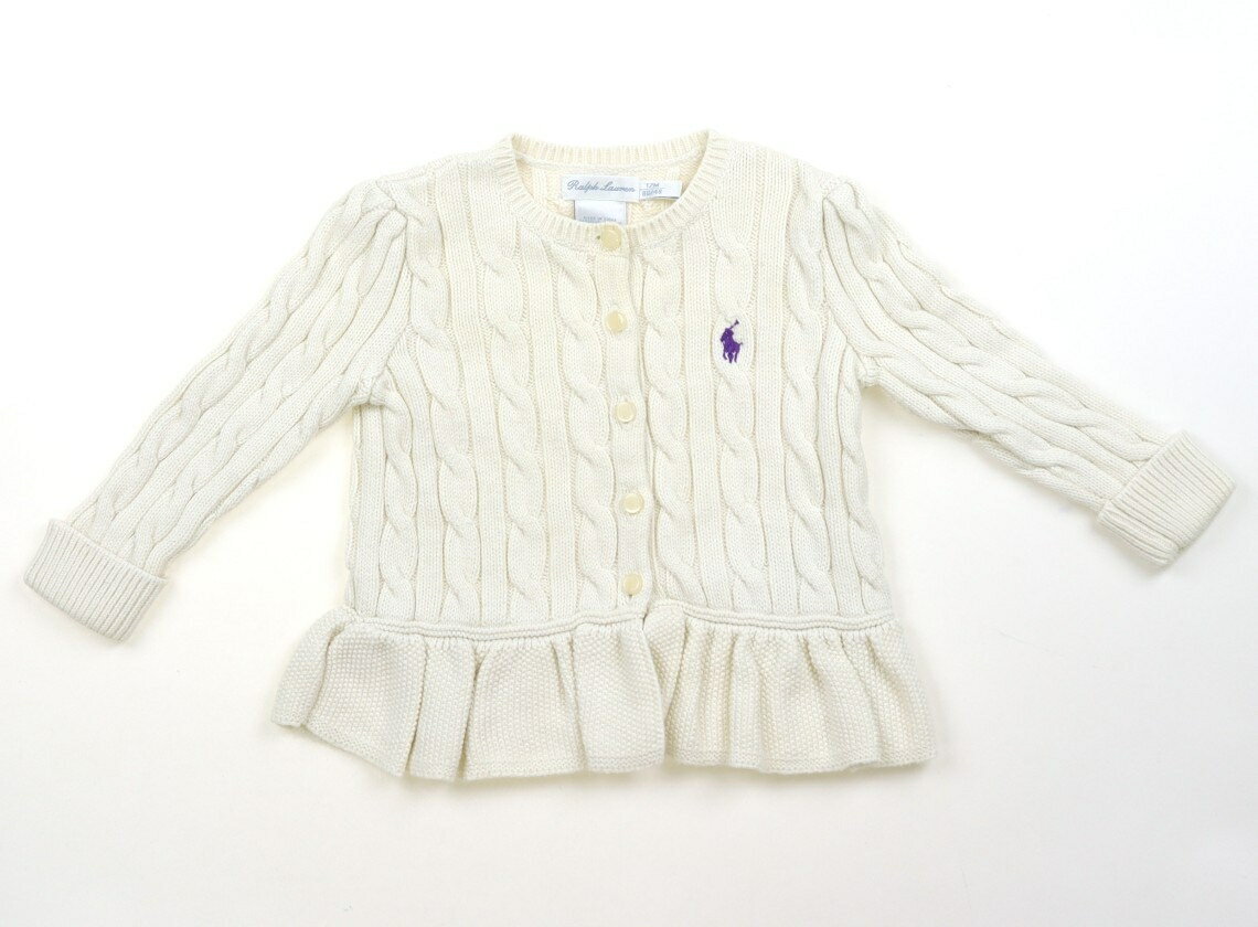 ラルフローレン Ralph Lauren カーディガン 80 女の子 オフ・ケーブル 子供服 ベビー服 キッズ アウトレット ユーズド 【中古】キッズ・ベビー・マタニティ