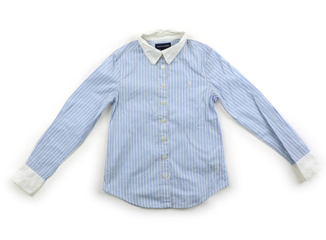 　ブランド 　Ralph Lauren(ラルフローレン) 　カテゴリー 　シャツ・ブラウス 　サイズ 　130サイズ 　色 　ライトブルー・ストライプ・ホワイト 　状態 　★★★ 　記名 　なし 　ジャンル 　Girl 実際のサイズ表記は7(130/64)です。後ろ襟下に針穴があり袖口に黒ずみ汚れ・シワ感がありますがまだお使いいただけそうです。　 ＊【状態】【サイズ】に関しての詳しい説明はこちら