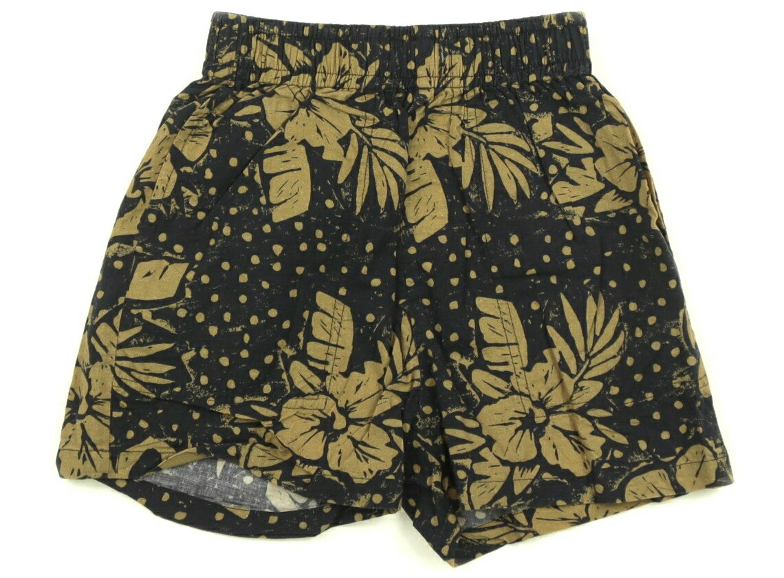 ローリーズファーム LOWRYS FARM ショートパンツ 100 女の子 ネイビー・ベージュ・ハイビスカス 子供服 ベビー服 キッズ アウトレット ユーズド 【中古】キッズ・ベビー・マタニティ