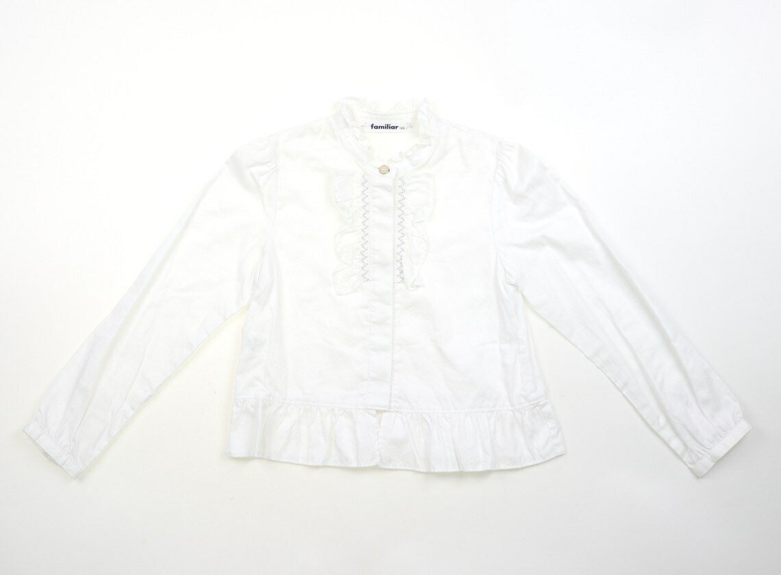 Rakuten - ファミリア familiar シャツ・ブラウス 120 女の子 ホワイト 子供服 ベビー服 キッズ アウトレット ユーズド 【中古】キッズ・ベビー・マタニティ
