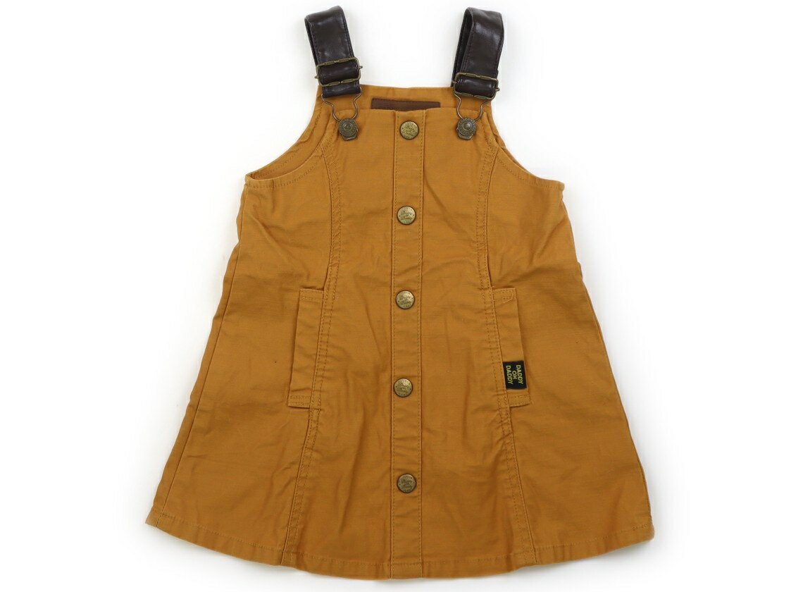 ダディーオーダディー Daddy Oh Daddy ジャンパースカート 90 女の子 きつね色。チャコールブラウン 子..