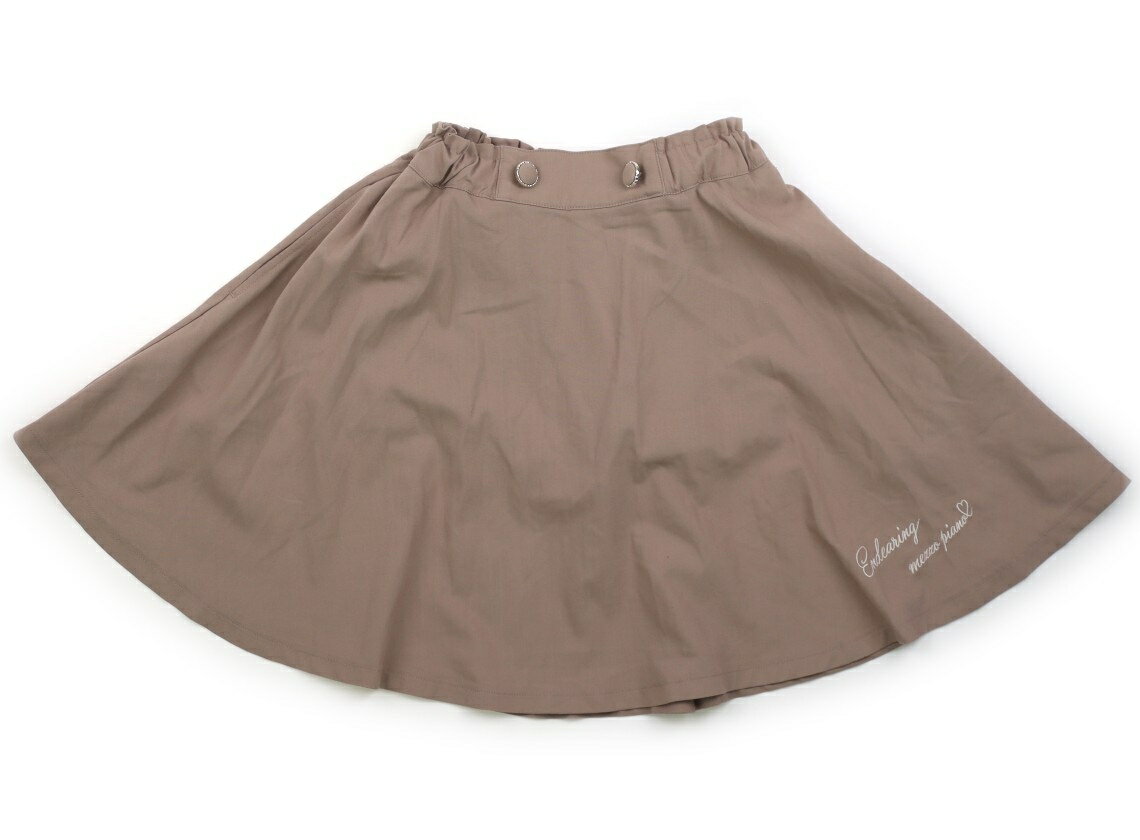 メゾピアノ mezzo piano スカート 150 女の子 グレージュ 子供服 ベビー服 キッズ アウトレット ユーズド 【中古】キッズ・ベビー・マタニティ