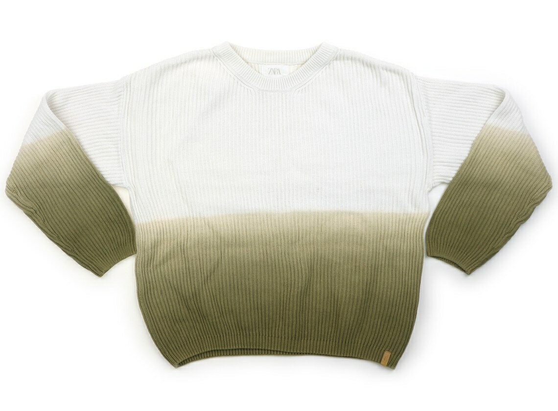 Rakuten - ザラ ZARA ニット・セーター 150 男の子 白、モスグリーン 子供服 ベビー服 キッズ アウトレット ユーズド 【中古】キッズ・ベビー・マタニティ