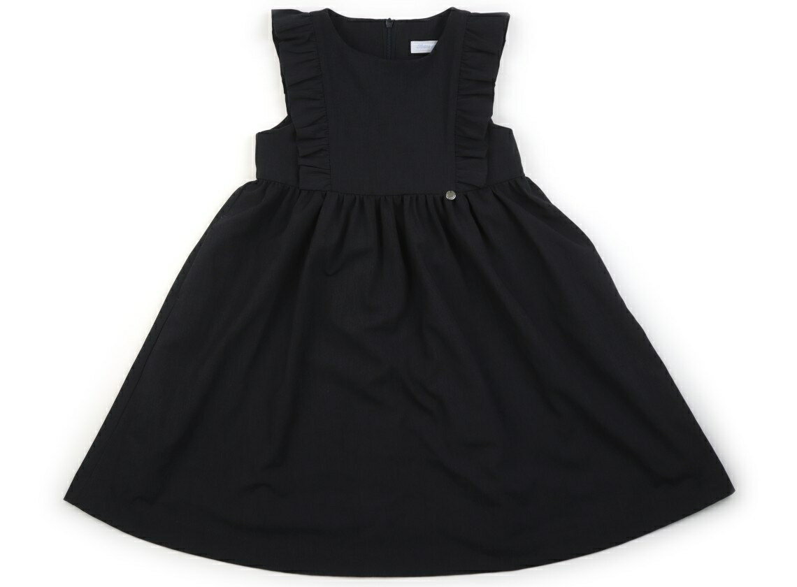 タルティーヌエショコラ Tartine et Chocolat ジャンパースカート 130 女の子 グレー、フリル 子供服 ベビー服 キッズ アウトレット ユーズド 【中古】キッズ・ベビー・マタニティ