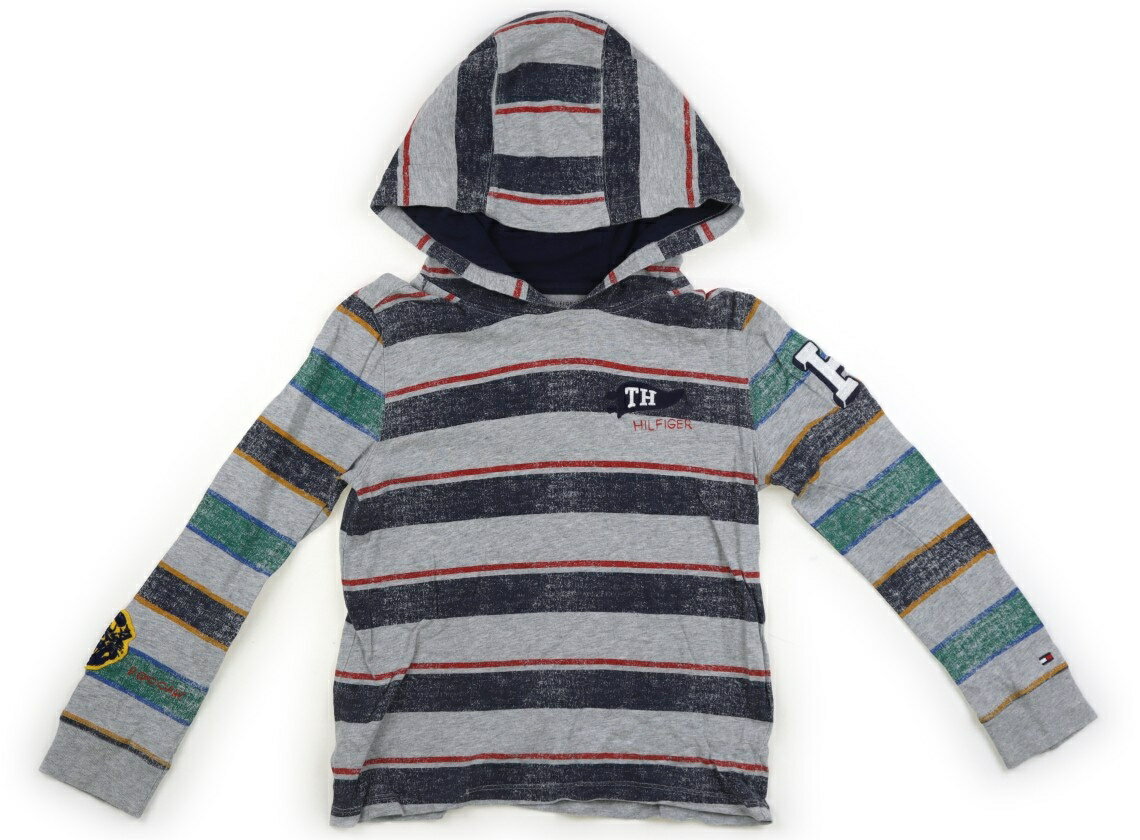 Rakuten - トミーヒルフィガー Tommy Hilfiger Tシャツ・カットソー 120 男の子 グレー、ネイビー、カラーボーダー 子供服 ベビー服 キッズ アウトレット ユーズド 【中古】キッズ・ベビー・マタニティ