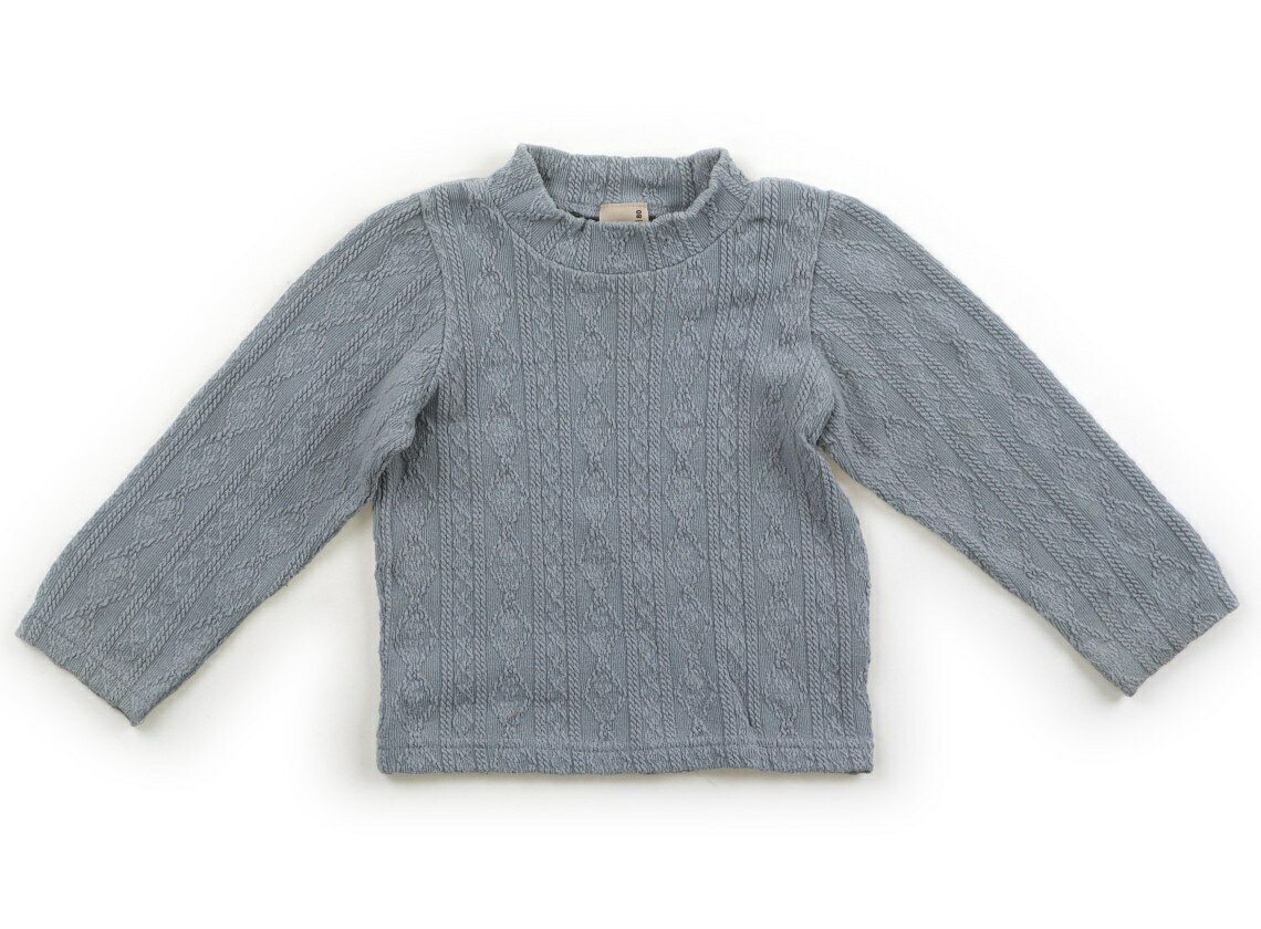 Rakuten - プティマイン petit main Tシャツ・カットソー 80 女の子 くすみブルーグレー 子供服 ベビー服 キッズ アウトレット ユーズド 【中古】キッズ・ベビー・マタニティ