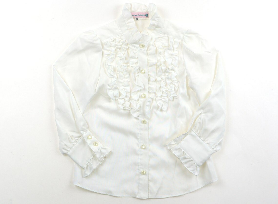 キャサリン・コテージ Catherine Cottage シャツ・ブラウス 110 女の子 オフ・フリル 子供服 ベビー服 ..