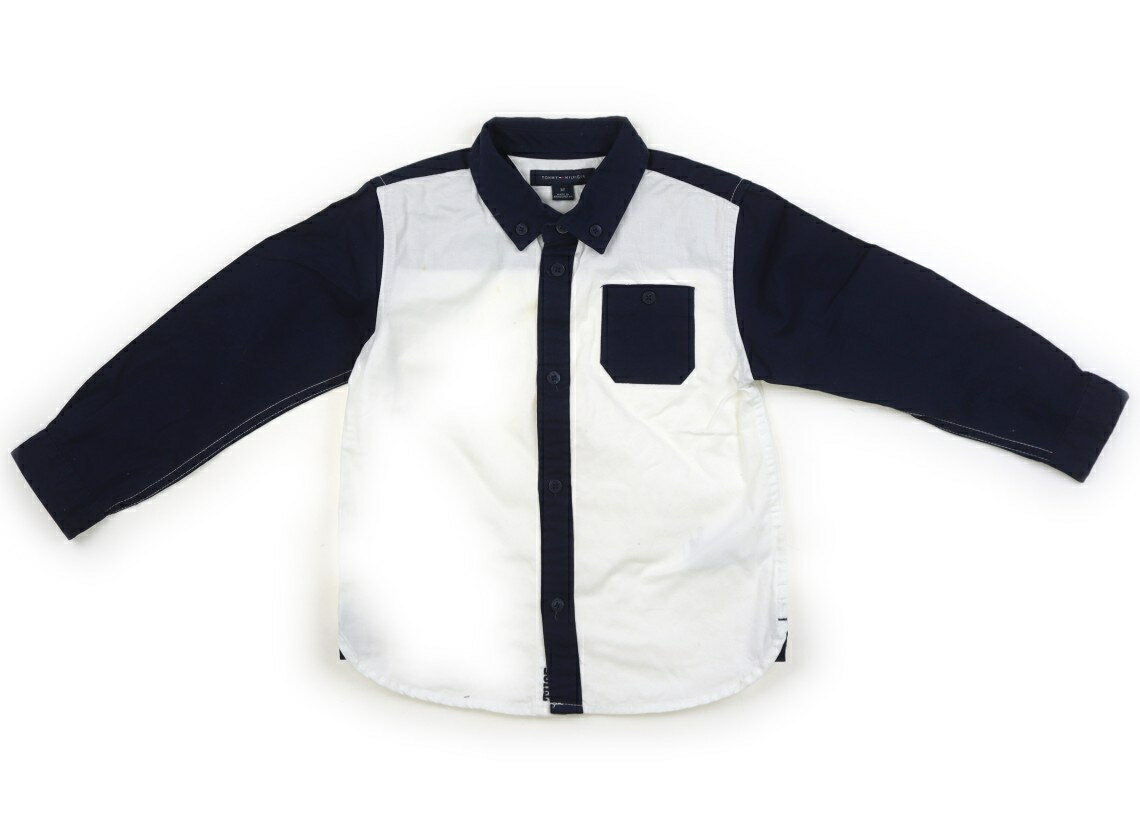Rakuten - トミーヒルフィガー Tommy Hilfiger シャツ・ブラウス 90 男の子 ホワイト・ネイビー 子供服 ベビー服 キッズ アウトレット ユーズド 【中古】キッズ・ベビー・マタニティ