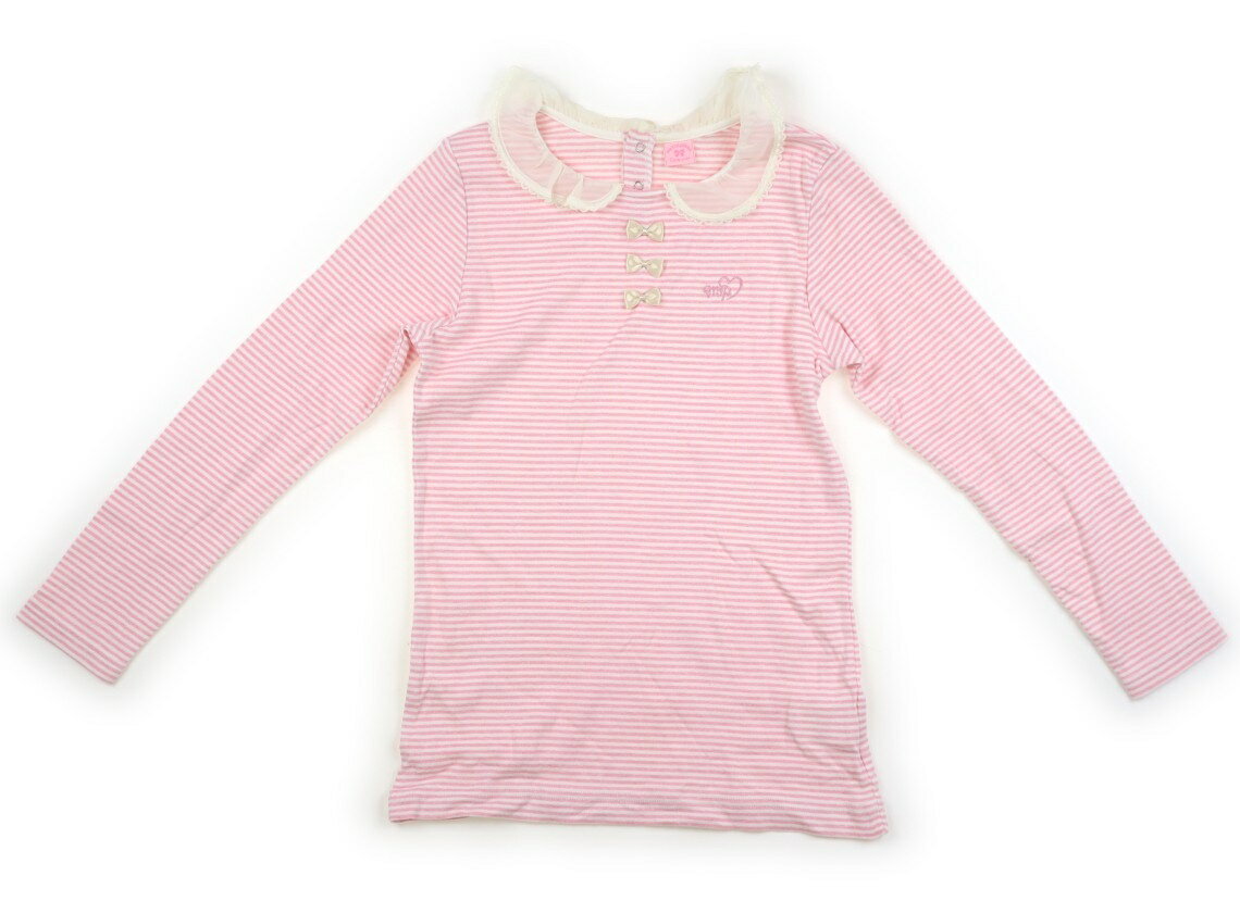 Rakuten - メゾピアノ mezzo piano Tシャツ・カットソー 150 女の子 ピンク・ホワイト・ボーダー 子供服 ベビー服 キッズ アウトレット ユーズド 【中古】キッズ・ベビー・マタニティ