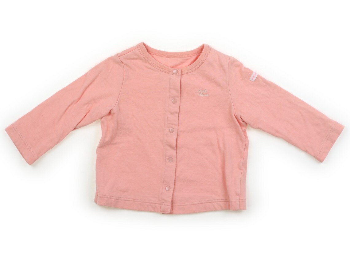 Cardigans - ミキハウス miki HOUSE カーディガン 70 女の子 サーモンピンク 子供服 ベビー服 キッズ アウトレット ユーズド 【中古】キッズ・ベビー・マタニティ