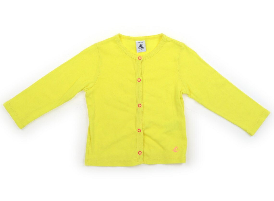 プチバトー PETIT BATEAU カーディガン 80 女の子 イエロー 子供服 ベビー服 キッズ アウトレット ユーズド 【中古】キッズ・ベビー・マタニティ