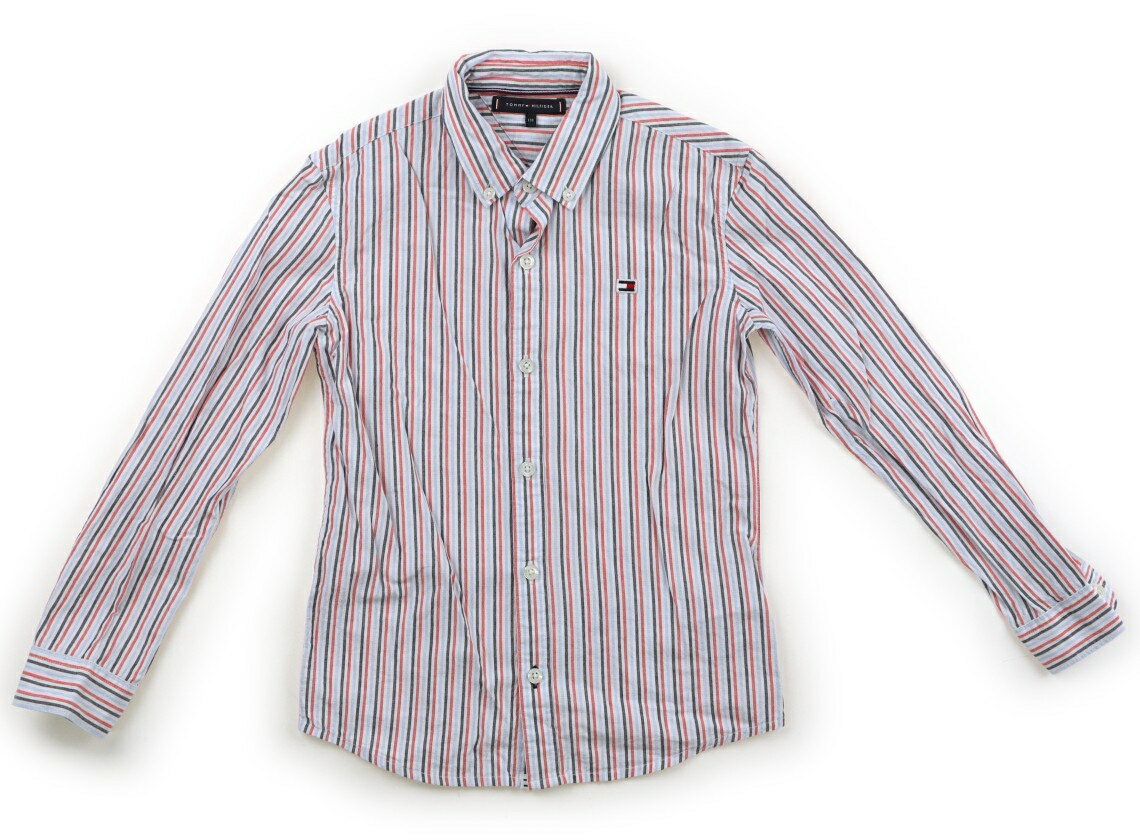 Rakuten - トミーヒルフィガー Tommy Hilfiger シャツ・ブラウス 120 男の子 白・レッド・グレー・ブルー・ストライプ 子供服 ベビー服 キッズ アウトレット ユーズド 【中古】キッズ・ベビー・マタニティ