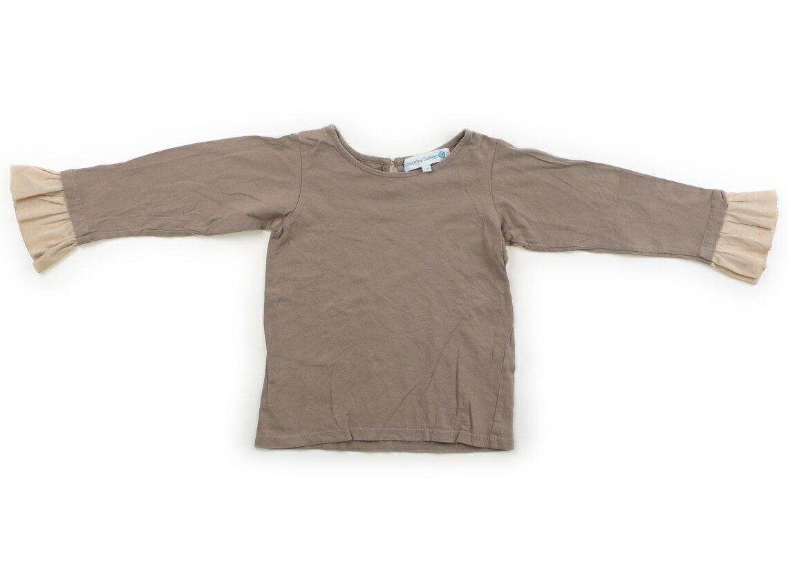 キャサリン・コテージ Catherine Cottage Tシャツ・カットソー 120 女の子 ベージュ・フリル 子供服 ベビー服 キッズ アウトレット ユーズド 【中古】キッズ・ベビー・マタニティ