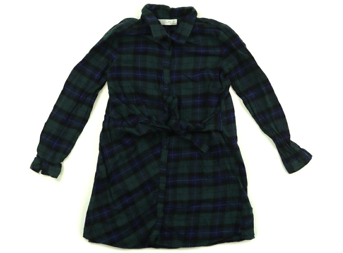 Rakuten - ザラ ZARA ワンピース 140 女の子 ネイビー・グリーン・チェック 子供服 ベビー服 キッズ アウトレット ユーズド 【中古】キッズ・ベビー・マタニティ