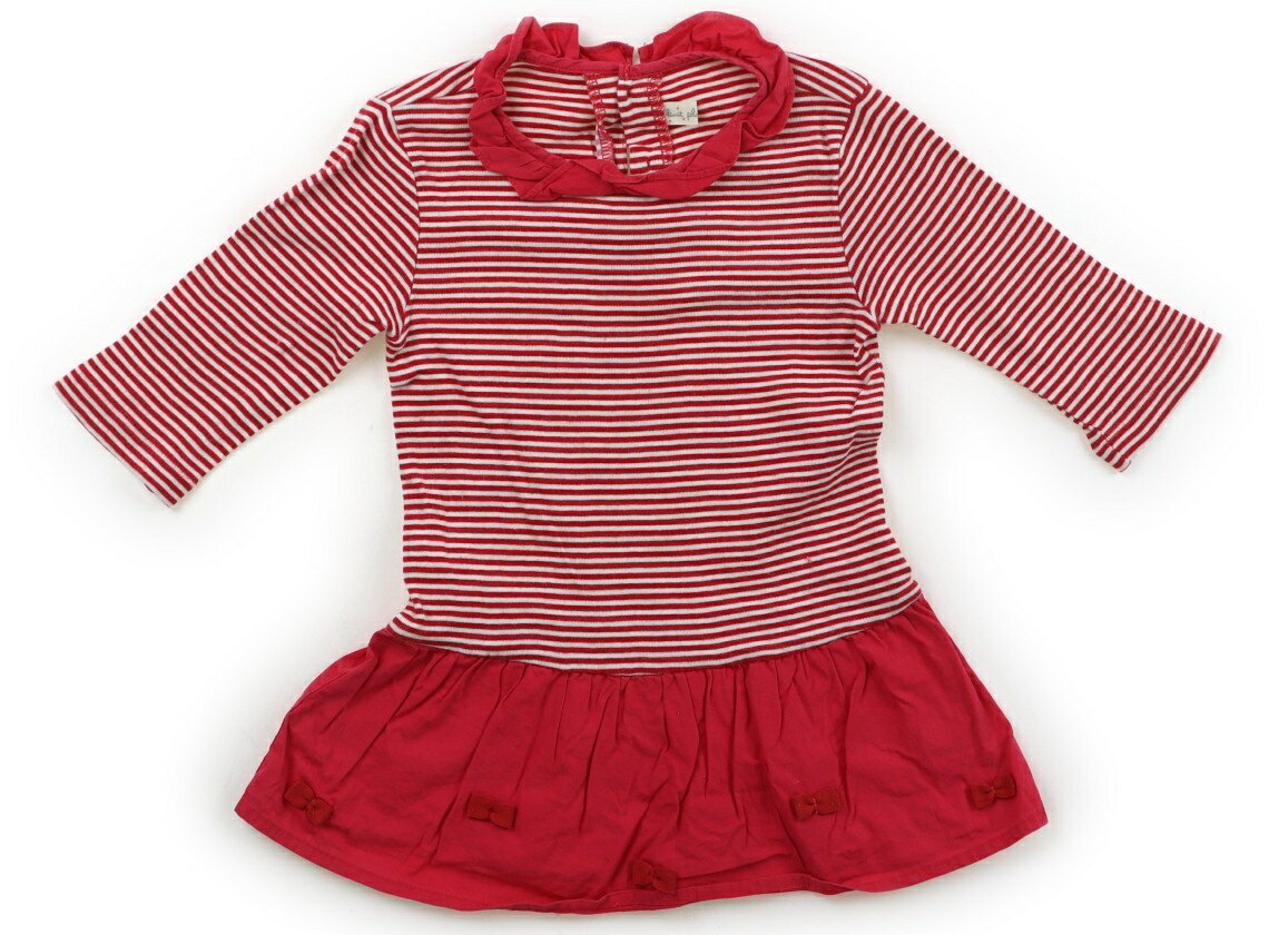 Rakuten - ニットプランナー（KP） Knit Planner(KP) チュニック 110 女の子 ボーダー柄レッドホワイトピンク 子供服 ベビー服 キッズ アウトレット ユーズド 【中古】キッズ・ベビー・マタニティ