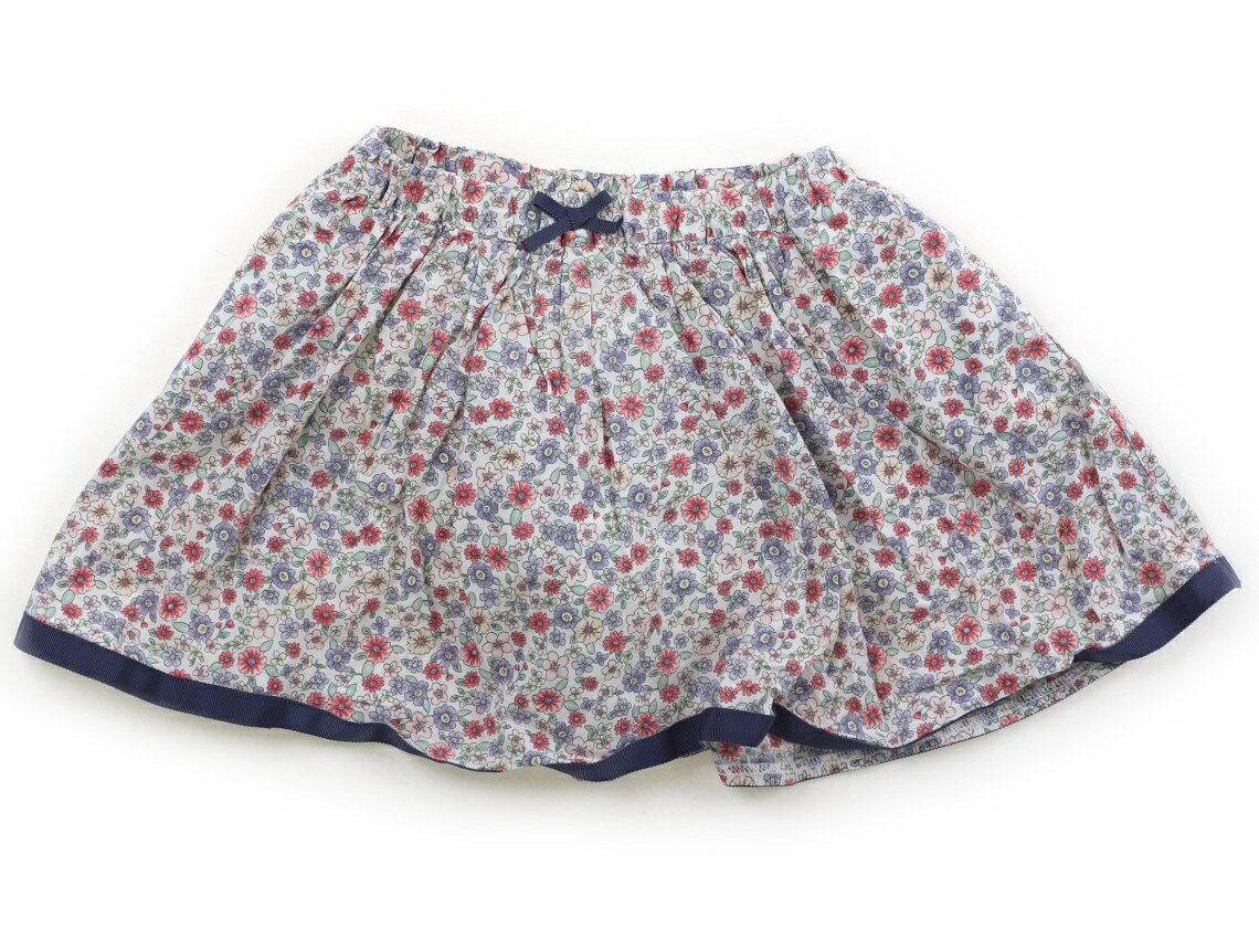 組曲 Kumikyoku スカート 100 女の子 白、青・ピンク花柄 子供服 ベビー服 キッズ アウトレット ユーズド 【中古】キッズ・ベビー・マタニティ