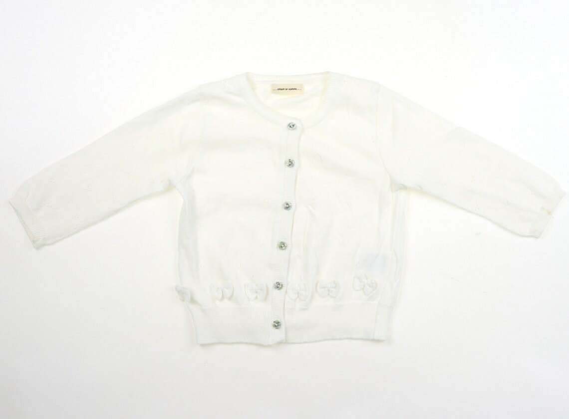 センスオブワンダー Sense of Wonder カーディガン 110 女の子 ホワイト 子供服 ベビー服 キッズ アウトレット ユーズド 【中古】キッズ・ベビー・マタニティ