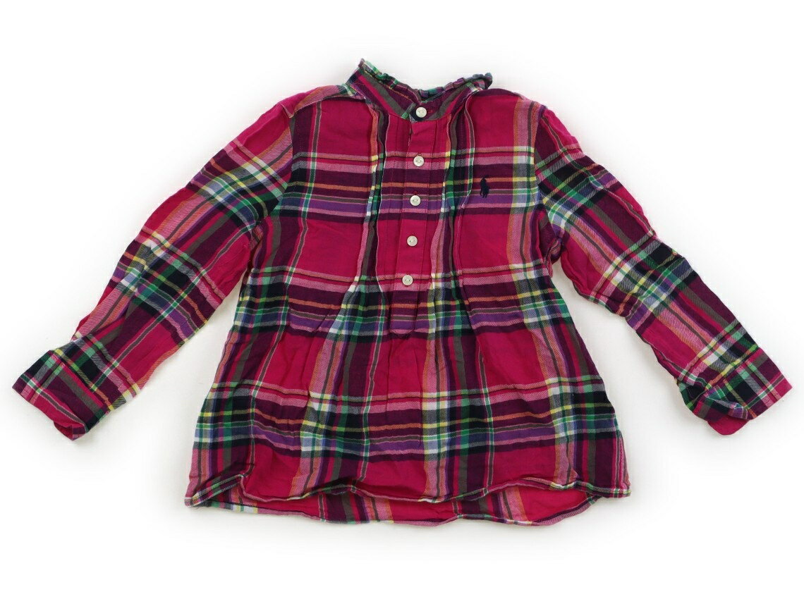 ポロラルフローレン POLO RALPH LAUREN チュニック 100 女の子 ラズベリー系チェック 子供服 ベビー服 キッズ アウトレット ユーズド 【中古】キッズ・ベビー・マタニティ