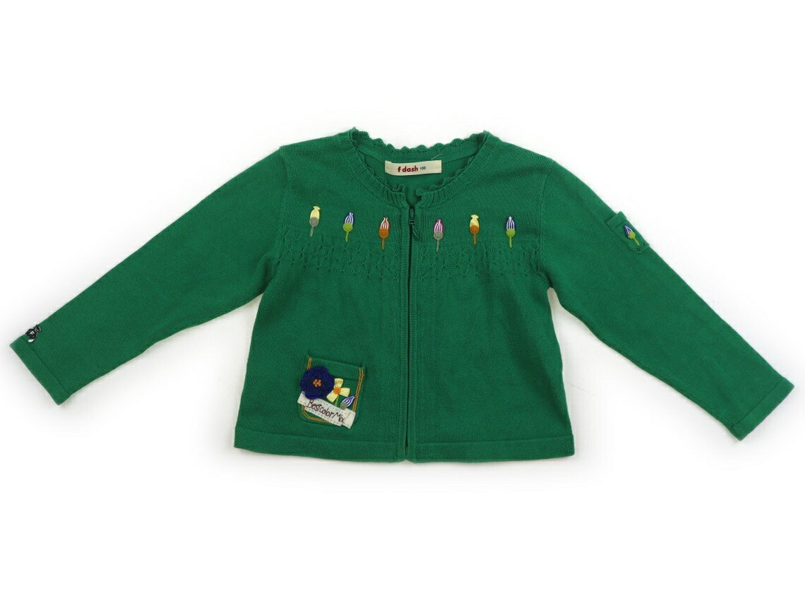 ファミリア familiar カーディガン 100 女の子 緑 子供服 ベビー服 キッズ アウトレット ユーズド 【中古】キッズ・ベビー・マタニティ