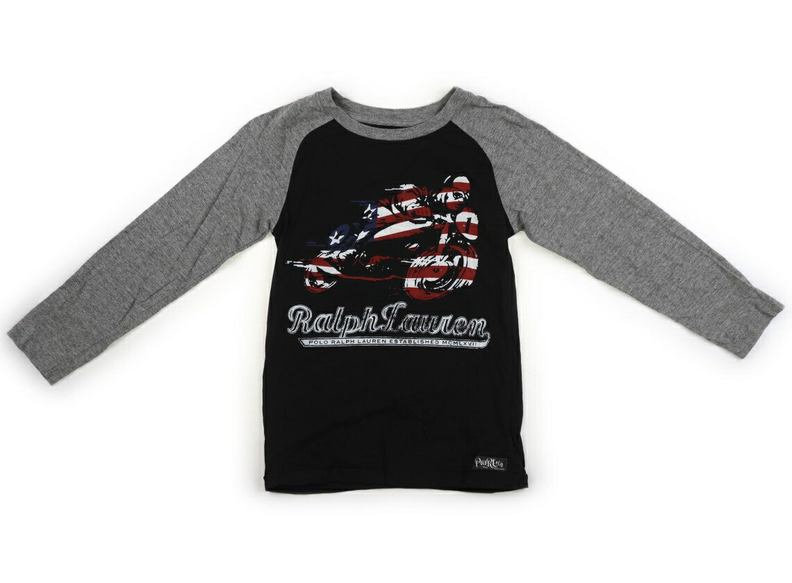 ポロラルフローレン POLO RALPH LAUREN Tシャツ・カットソー 140 男の子 ブラック・グレー 子供服 ベビー服 キッズ アウトレット ユーズド 【中古】キッズ・ベビー・マタニティ