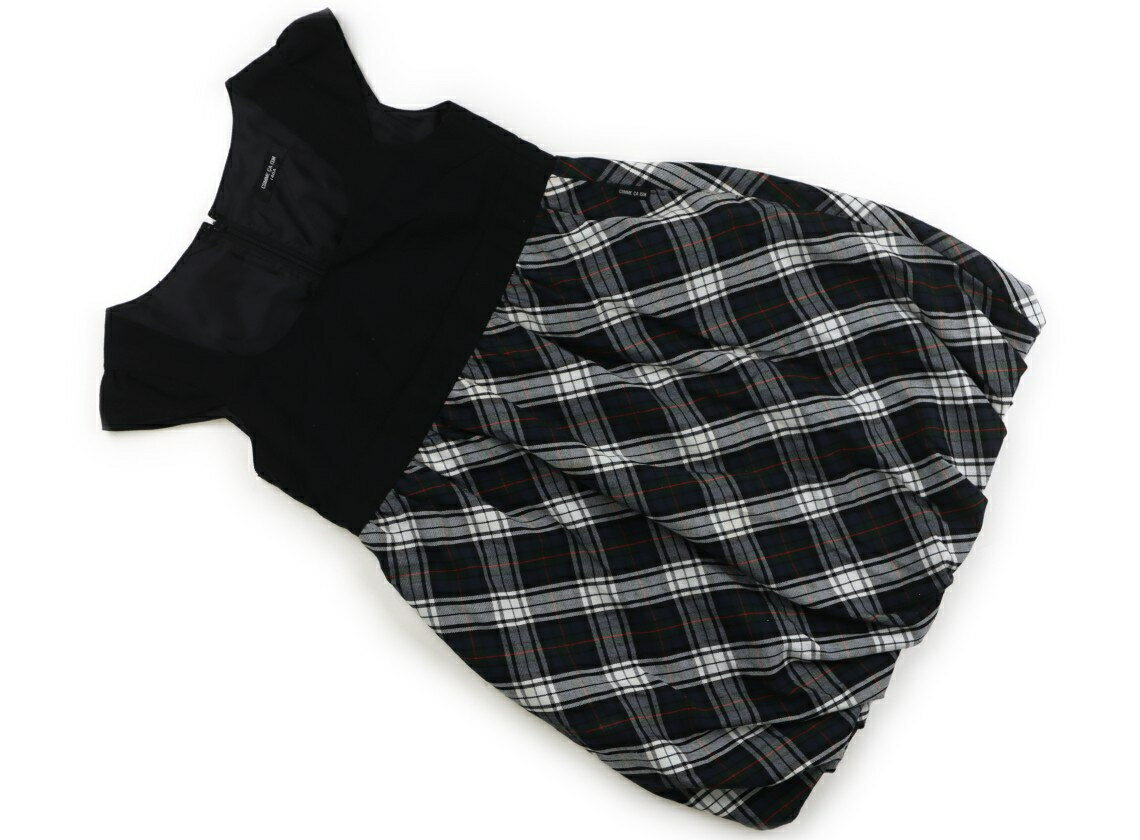 コムサイズム COMME CA ISM ジャンパースカート 140 女の子 黒、白・青・緑・赤チェック 子供服 ベビー服 キッズ アウトレット ユーズド 【中古】キッズ・ベビー・マタニティ