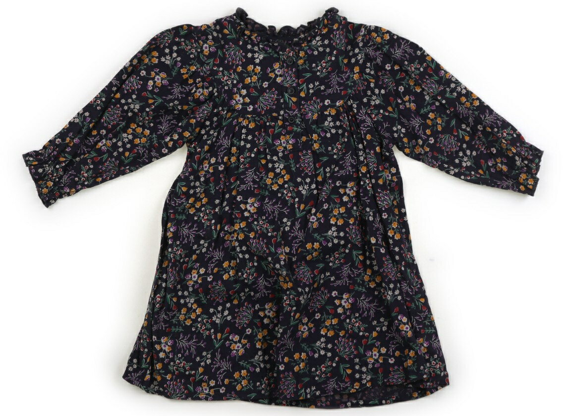 Rakuten - アプレレクール apres les cours ワンピース 90 女の子 濃いパープル・赤黄白花柄 子供服 ベビー服 キッズ アウトレット ユーズド 【中古】キッズ・ベビー・マタニティ