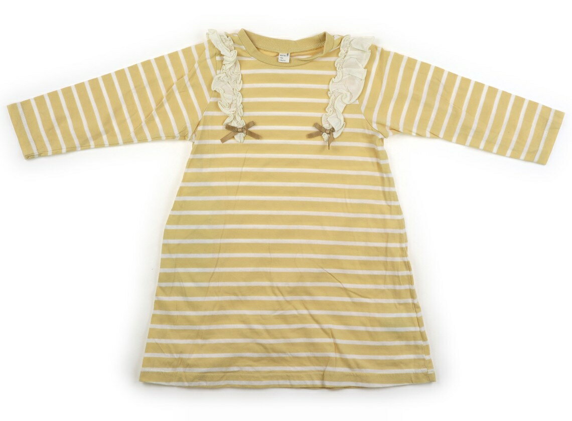 Rakuten - アプレレクール apres les cours ワンピース 100 女の子 イエロー、白、ボーダー 子供服 ベビー服 キッズ アウトレット ユーズド 【中古】キッズ・ベビー・マタニティ