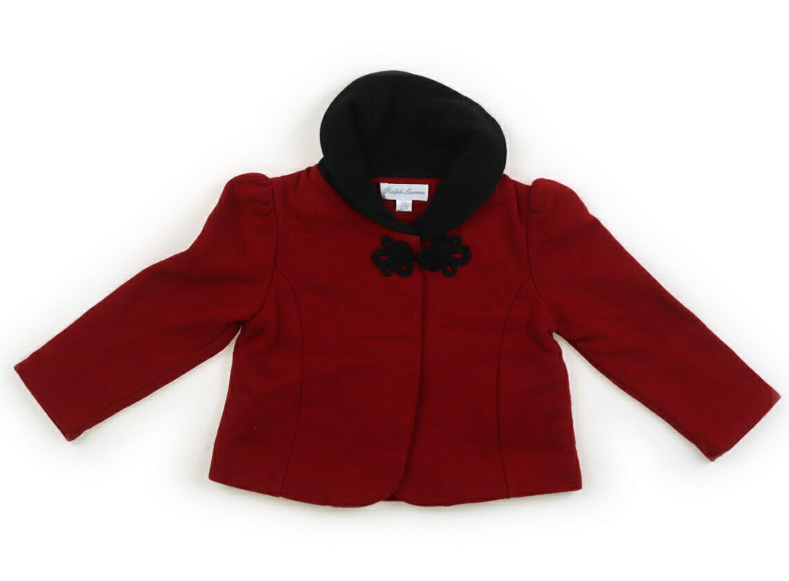 Rakuten - ラルフローレン Ralph Lauren カーディガン 80 女の子 赤、黒 子供服 ベビー服 キッズ アウトレット ユーズド 【中古】キッズ・ベビー・マタニティ