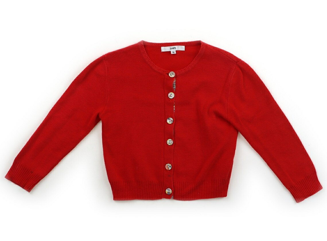 Cardigans - シップス SHIPS カーディガン 90 女の子 レッド 子供服 ベビー服 キッズ アウトレット ユーズド 【中古】キッズ・ベビー・マタニティ