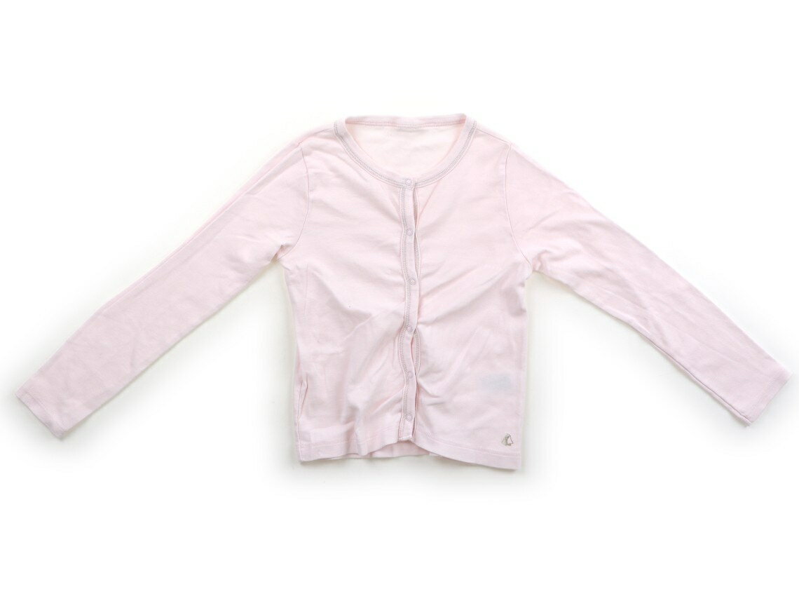 プチバトー PETIT BATEAU カーディガン 130 女の子 パステルピンク 子供服 ベビー服 キッズ アウトレット ユーズド 【中古】キッズ・ベビー・マタニティ